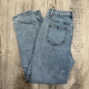 SHEIN Women's Straight Blue Jeans